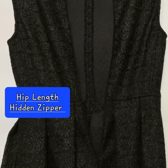 Fairygoth Black Dress Sparkle Lace & Silk Sleeveless Pleats Medallion Vampire Sm - Picture 7 of 14